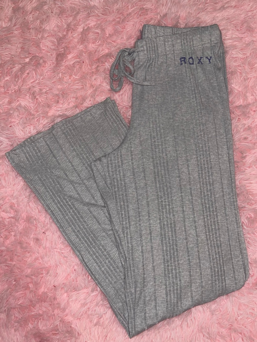 Roxy Gray Ribbed Matching Set - Picture 6 of 6